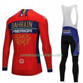 Combinaison Cycliste M/L + Collant à Bretelles 2018 Bahrain Merida N001